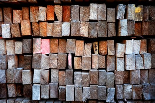 Stack of Wood Background.