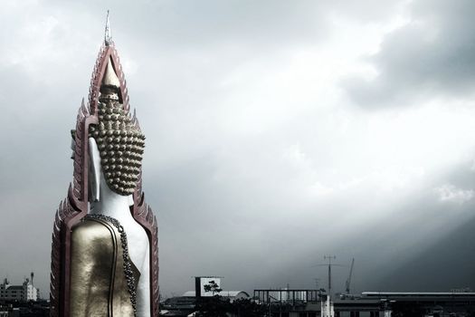 Big Buddha Image at Wat Khun Chan, Bangkok Thailand.