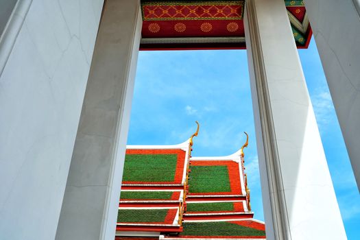 Thai Traditional Church Roof.