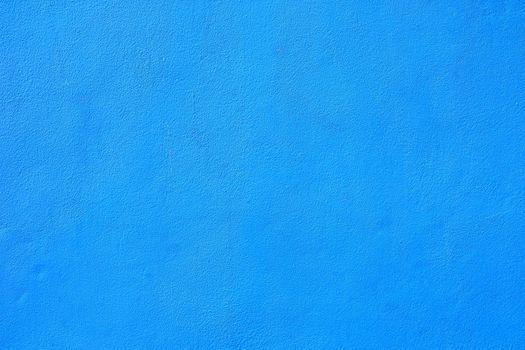 Blue Painting on Concrete Wall Texture Background.