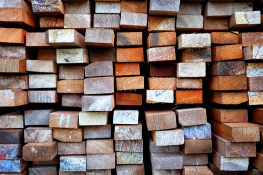 Stack of Wood Background.