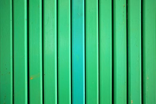 Close-up Green Folding Metal Door Background.