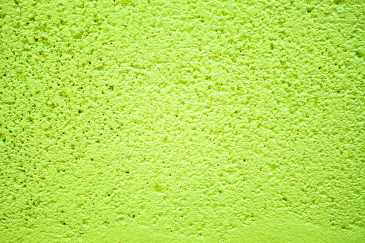 Green Painting on Concrete Wall Texture Background.