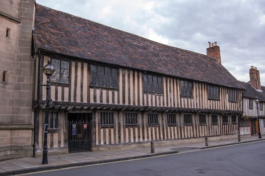 The historic King Edward VI school in Stratford Upon Avon, Warwickshire. Dating from the thirteenth century it is believed William Shakespeare was a pupil here.