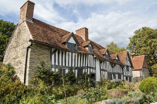 The Tudor farmhouse known as Palmer's Farmhouse in Wilmcote, Warwickshire. The building, now a museum, would have been familiar to William Shakespeare whose mother, Mary Arden, lived next door.