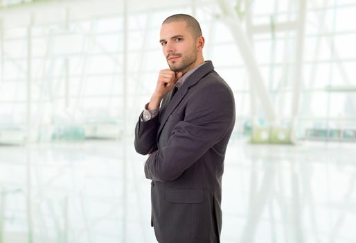 happy business man portrait at the office