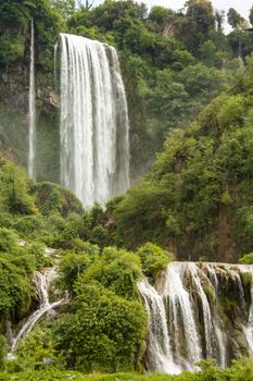 marmore waterfall the highest in europe in the valnerina province of terni