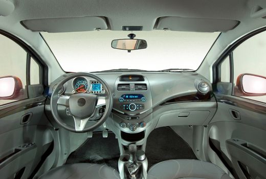 Interior of a modern car