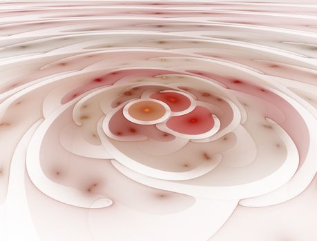 Elementary Particles series. Interplay of abstract fractal forms on the subject of nuclear physics. The collision of elementary particles. Interaction of physical particles. Quantum Vacuum Fluctuations. Higgs boson fractal, computer generated abstract background