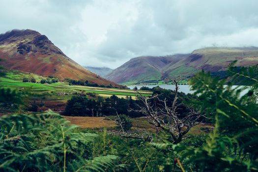 A beautiful landscape shot of Wast-water in the Lake District, England, UK