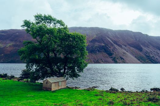 A beautiful landscape shot of Wast-water in the Lake District, England, UK