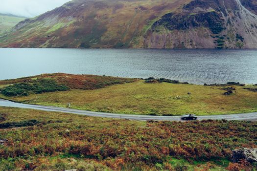 A beautiful landscape shot of Wast-water in the Lake District, England, UK