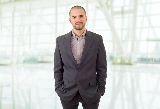 happy business man portrait at the office