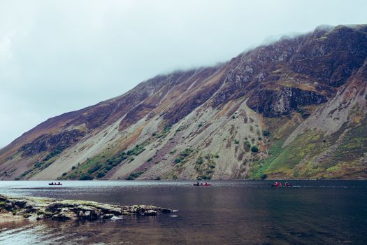 A beautiful landscape shot of Wast-water in the Lake District, England, UK