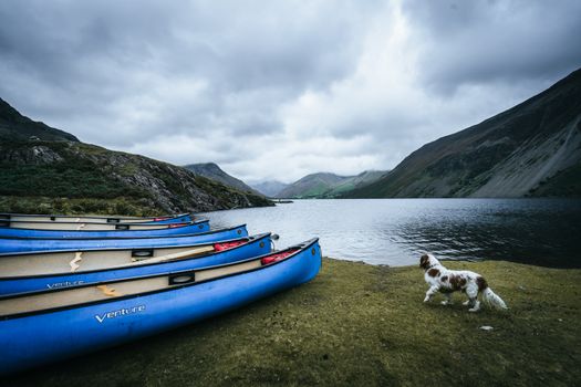 A beautiful landscape shot of Wast-water in the Lake District, England, UK