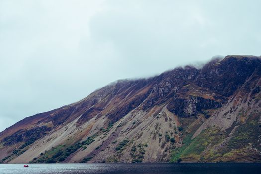 A beautiful landscape shot of Wast-water in the Lake District, England, UK