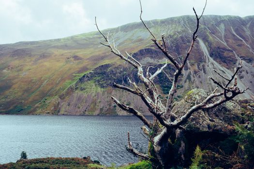 A beautiful landscape shot of Wast-water in the Lake District, England, UK