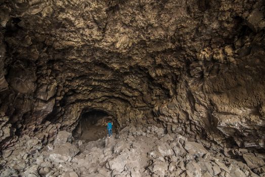 Pluto's cave is a volcanic lava tube on the outskirts of Mt Shasta in Northern California