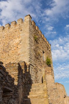 the medieval castle and village of Monsaraz. A tourist attraction in the Alentejo, Portugal.