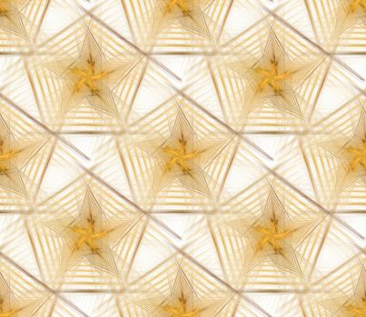 Abstract graphic texture with multiple pentagons and stars
