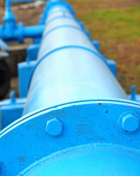 An oil pipeline in Kaohsiung Harbor in southern Taiwan