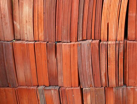 Kiln fired traditional Chinese roof tiles made from brick material