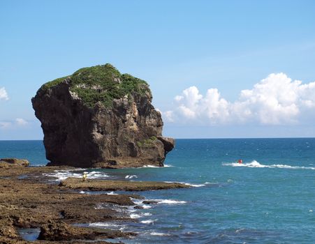 The Sailboat Rock off the coast of southern Taiwan
