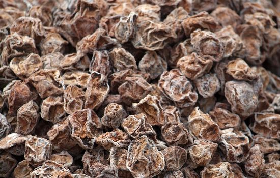 Plums or prunes cured with salt, sugar and liquorice are a very popular Chinese snack