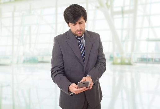 worried business man on the phone, at the office