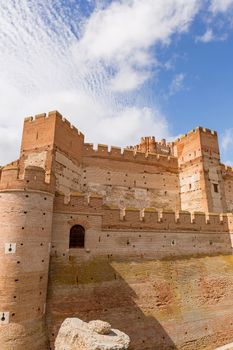 Castillo de la Mota, the Castle of Medina del Campo, in Valladolid, Leon. Spain