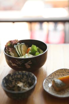 pumpkin and salad