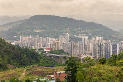 Beautiful view of country side from Wulong in Chongqing, China.