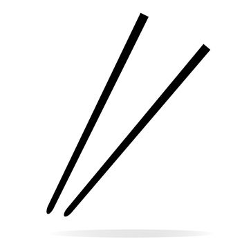 chopsticks icon on white background. flat style. chopsticks icon for your web site design, logo, app, UI. chopsticks symbol. chopsticks sign. 