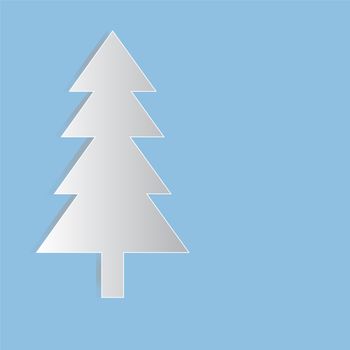 christmas tree paper symbol vector for design. christmas icon for your web site design, logo, app, UI. christmas symbol.