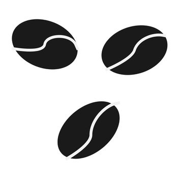 coffee beans icon on white background. flat style. coffee beans icon for your web site design, logo, app, UI. coffee symbol. coffee logo. 