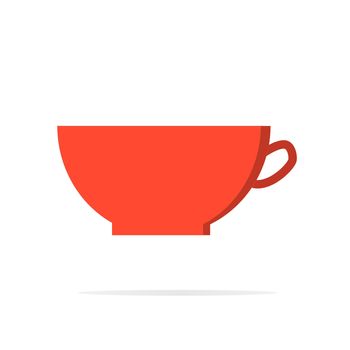 cup icon modern flat design on white background. coffee cup sign. flat style.