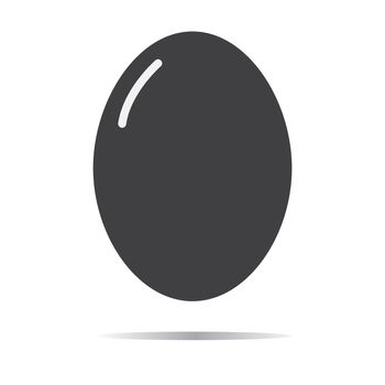egg icon isolated on white background. egg sign. flat style.
