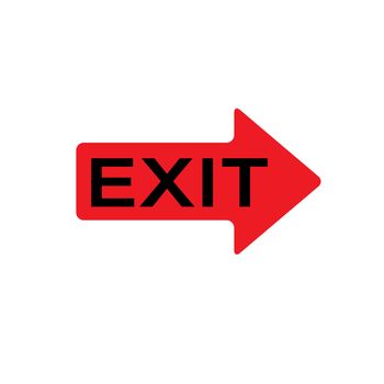 exit icon on white background. flat style. exit icon for your web site design, logo, app, UI. exit symbol.