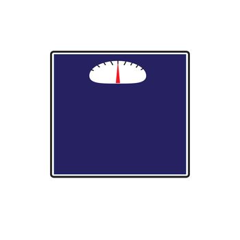 floor scales icon on white background. floor scales sign. flat style.