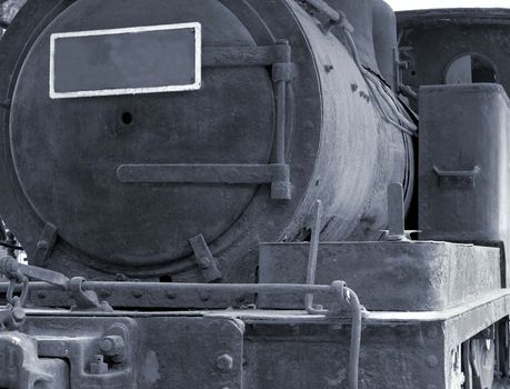 An old steam engine dating back to the Japanese colonial period in Taiwan
