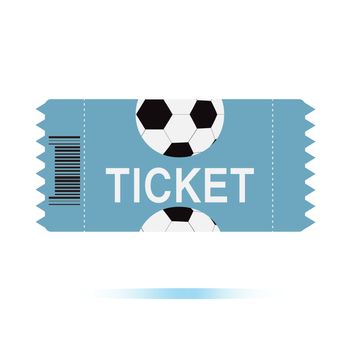 football tickets icon on white background, football tickets symbol. Vector illustration.