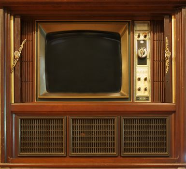 A vintage television set from about sixty years ago
