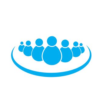 groups of people icon on white background. flat style. groups of people icon for your web site design, logo, app, UI.  people symbol. team sign. 
