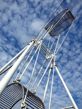 This acrobatics device with two rotating wheels is called Wheel of Death
