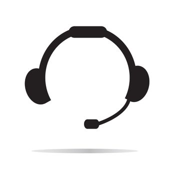 headset icon on white background. flat style. headset icon for your web site design, logo, app, UI. headphone symbol. headphone sign. 