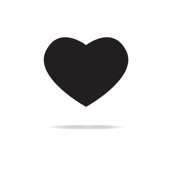 heart icon on white background. flat style. Valentine heart icon for your web site design, logo, app, UI. heart  symbol. Valentine heart sign. 