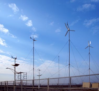 A number of anemometers to  collect data on wind speed and direction
