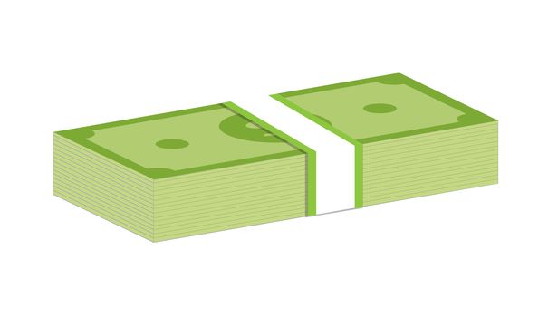 Packs of dollars money.packs of dollars money on white background. flat style. dollars money icon for your web site design, logo, app, UI. packs of dollars money sign. money symbol.

