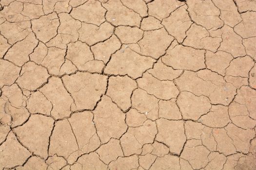 Dry and cracked earth background