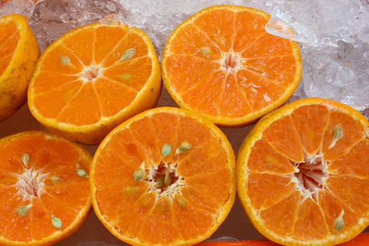 Healthy food, background. Orange